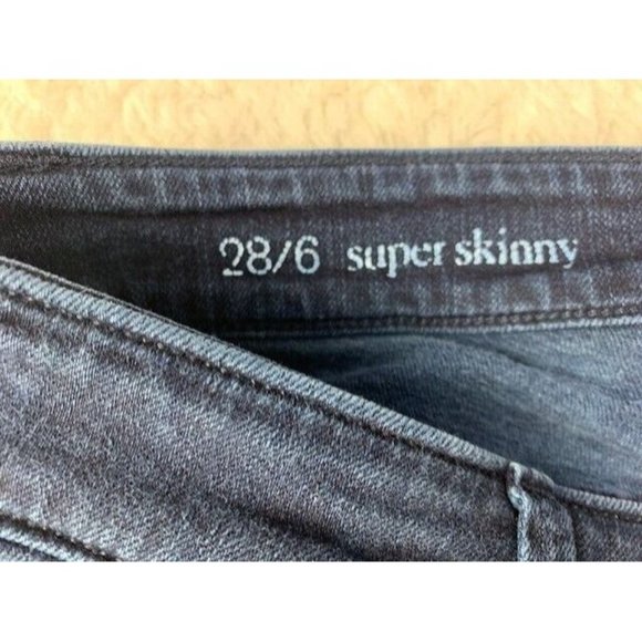 Loft Size 6 28 Womens Jeans Super Skinny Stretch Mid Rise Dark Wash - Picture 3 of 4
